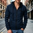 thumbnail image 2 of Thousandth Men's Zip Up Hoodie Lightweight Athletic Track Jacket Cool Casual Slim Fit Daily Wear for Gym Running,Sports Training, 2 of 8
