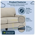 thumbnail image 3 of Serta Palisades 78" Track Arm Sofa with Removable Covers, Light Gray, 3 of 17