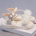 thumbnail image 6 of Eltusu Girls Sandals with Strap, Soft Sole Non Slip Princess Open Toe Summer Shoes Beige Size 12(Little Kids), 6 of 7