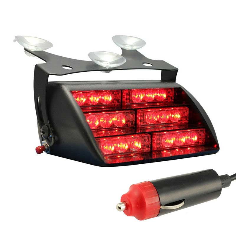 Red LED Emergency Flash Light Dash Warning HS-51034 - Walmart.com