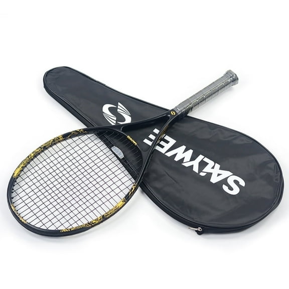 SALYWEE Golden Dragon Series Tennis Racquet, Pre-Strung, Black/White, 11.3 oz. Weight, 105 Sq. in. Racquet Head Size