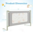 thumbnail image 2 of Infans 70" Bed Rail for Toddlers Infants Foldable Safety Bed Guardrail with Double Lock, 2 of 7