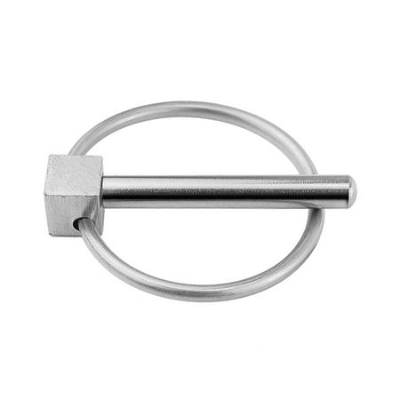 

QUSENLON Heavy Duty Linch Pin with Ring Lock Pin Clips Stainless Steel Farm Tractors Lynch Pin Fastener Rustproof Hardware