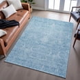 thumbnail image 6 of Addison Rugs Mayfield Premium Machine Washable Transitional Damask Sky Rectangle Rug, 10' x 14', 6 of 6