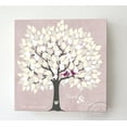 thumbnail image 2 of MuralMax Personalized Wedding Tree Guest Book - Unique & Memorable Alternative Way For 100-150 Signatures For Canvas Wall Decor - One of A Kind Bridal Shower Gift - Color - Pink - Size 30x30, 2 of 5