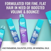 Rave Volume Boosting Weightless Mousse, Unscented, for All Hair Types, 7 oz