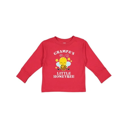 

Inktastic Cute Bee Grampa s Little Honeybee with Stars Gift Toddler Boy or Toddler Girl Long Sleeve T-Shirt