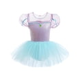 thumbnail image 3 of ATAIKU 3-9Y Kids Girls Princess Ballet Dress Short Sleeve Leotards Skirted Tutu Dancewear Halloween Christmas Party Dress, 3 of 11