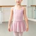thumbnail image 2 of Girls Tank Skirted Dance Leotard with Square Neck,Ballet Dress Bodysuit, 2 of 9