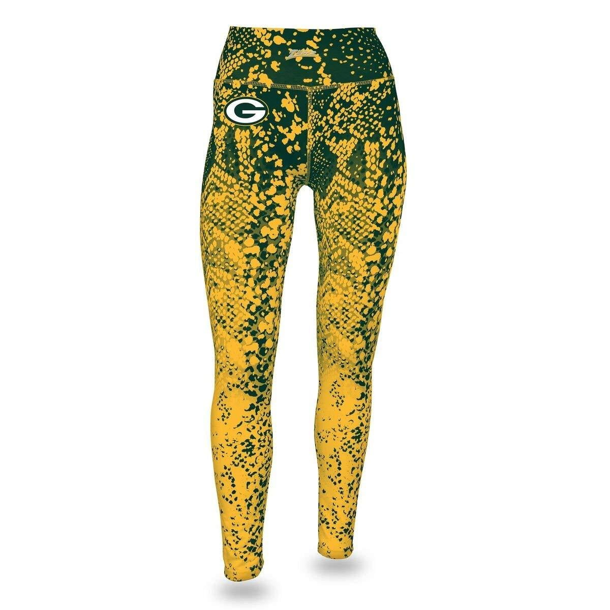 Green Bay Packers Zubaz Adult Leggings Green//Yellow
