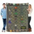 thumbnail image 2 of Old School RuneScape (OSRS) Maxed Stats 99 Fleece Sherpa Blanket - Classic MMORPG Fan Collection, Premium Soft Cozy Bedding for Gaming Rooms/Dorms/Office Naps (2277), 2 of 9