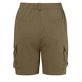 thumbnail image 7 of RQYYD Women's Mid Waist Cargo Shorts Casual Straight Leg Lightweight Outdoor Hiking Travel Bottoms with Pockets, 7 of 7