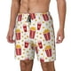thumbnail image 1 of Balery Popcorn Bañador para hombre, shorts de playa de secado rápido con entrepierna y forro de compresión-Medium, 1 of 6