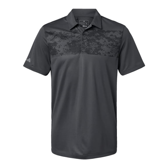 Adidas Mens Camo Chest Print Polo