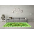 thumbnail image 3 of Ahgly Company Indoor Rectangle Abstract Green Modern Area Rugs, 7' x 10', 3 of 4