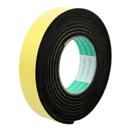 3 Meters 30mm x 4mm Single-side Adhesive Shockproof Sponge Foam Tape Yellow