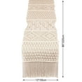 thumbnail image 2 of Macrame Table Runner, Boho Wedding Table Decor, Handwoven Vintage Farmhouse Bohemian Dining Room Style Decorations, 2 of 8