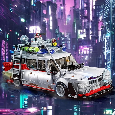 Ghost Buster ECTO-1 Building Kit for Adult, Speed Champion Car Creator Building Blocks Toy Set Creator-605PCS