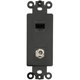 thumbnail image 1 of Inserto de placa de pared coaxial y CAT6 - Placa de cubierta de inserción coaxial Ethernet Decora hembra a hembra para placa de pared de tamaño mediano/grande - Negro, 1 of 5