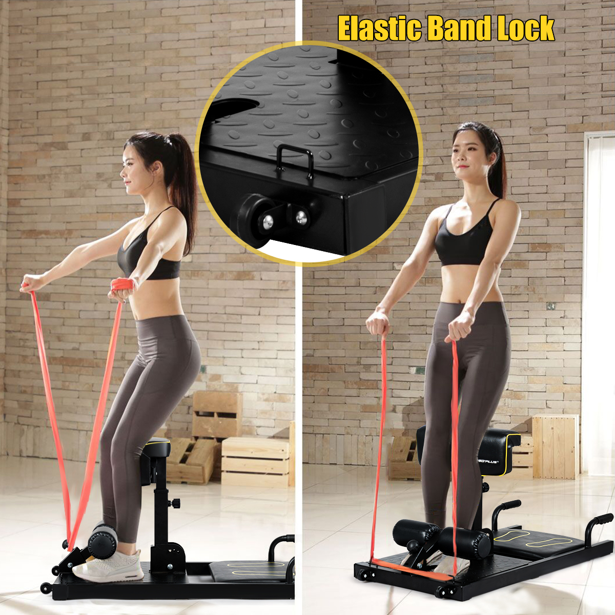 Gpolus 8-in-1 Multifunction Squat Machine Deep Sissy Squat Home Gym Fitness Ab Trainer - image 8 of 10