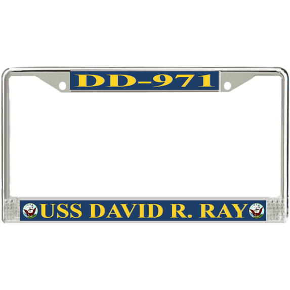 USS David R. Ray DD-971 License Plate Frame