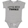 thumbnail image 3 of Inktastic Little Miss Trouble Girls Baby Bodysuit, 3 of 5