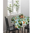 thumbnail image 4 of Saint Patrick's Day Suqare Tablecloth - 54 x 54 Inch, Gnomes Hat Boot Clovers Blue Stripes Waterproof & StainResistant Tablecloth, Washable Oil-proof Table Cover for Dining/Party/Wedding/Buffet, 4 of 9