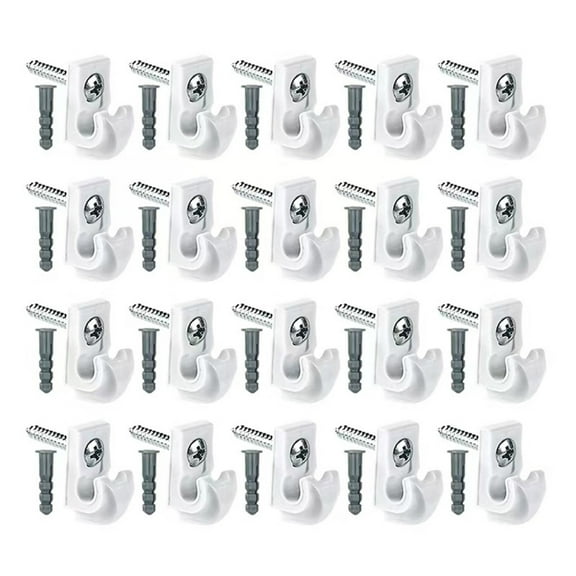 Pack Of 20 Ceiling Hooks Holiday Light Strips Ceiling Hooks for Hanging Plant & Decorations for Indoor Or Outdoor Use