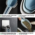 thumbnail image 3 of Juego de 3 cucharas antiadherentes reutilizables de uso multifuncional para cocinas, bares, bufés y fiestas; cuencos profundos en forma de U y bordes lisos; cuchara para hielo de plástico, fácil de, 3 of 5