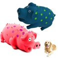 thumbnail image 1 of Squeaky Piggy Dog Toy, Barking Piggy Dog Toy for Small Medium and Large Dogs-Red+Blue, 1 of 4