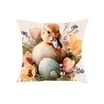 thumbnail image 2 of QTOCIO Easter Pillow Rabbits And Easter Egg Patterns Throw Pillow Cases Decorative Cushion Covers For Sofa Couch Home Easter Decor, 2 of 4