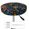 thumbnail image 4 of Disketp Mexican Flower Funda Redonda para Taburete, Funda de Cojín para Silla de Bar Suave y Elástica-13 inch, 4 of 7