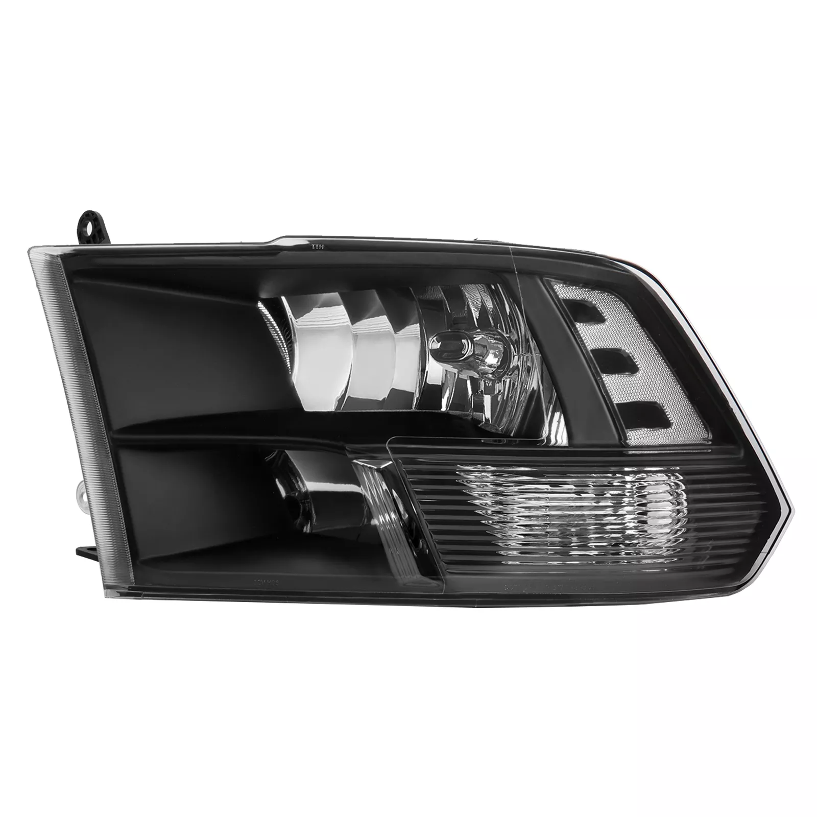 MOSTPLUS Pair Black Housing Headlights Assembly for 2011-2018 Dodge Ram 1500 2500 3500 4500
