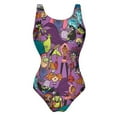 thumbnail image 4 of The Powerpuff Girls Womens Bathing Suits One Piece Swimsuits Cute Bikini Printed Swimwear Cover Up Dress XL, 4 of 7