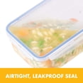 thumbnail image 4 of Panera transparente, recipiente para pan con tapa hermética, 21,1 tazas, sello de silicona para mantener la frescura, almacenamiento en el refrigerador, diseño vertical que ahorra espacio, 4 of 8