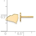 thumbnail image 2 of 14KY Yellow Gold South Carolina State Earrings - 6.87mm, 2 of 4