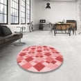 thumbnail image 4 of Ahgly Company Machine Washable Indoor Rectangle Transitional Flamingo Pink Area Rugs, 5' x 7', 4 of 7