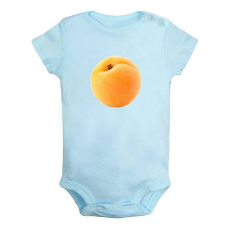 

Fruit Apricot Image Print Rompers For Babies Newborn Baby Unisex Bodysuits Infant Jumpsuits Toddler 0-24 Months Kids One-Piece Oufits (Blue 0-6 Months)