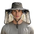 thumbnail image 3 of Kcolen Womens Sun Hat Large Head Solar Powered Fan Hat Wide Brim Neck for Outdoor Summer Adventures Wide Brim Fishing Hat, 3 of 5