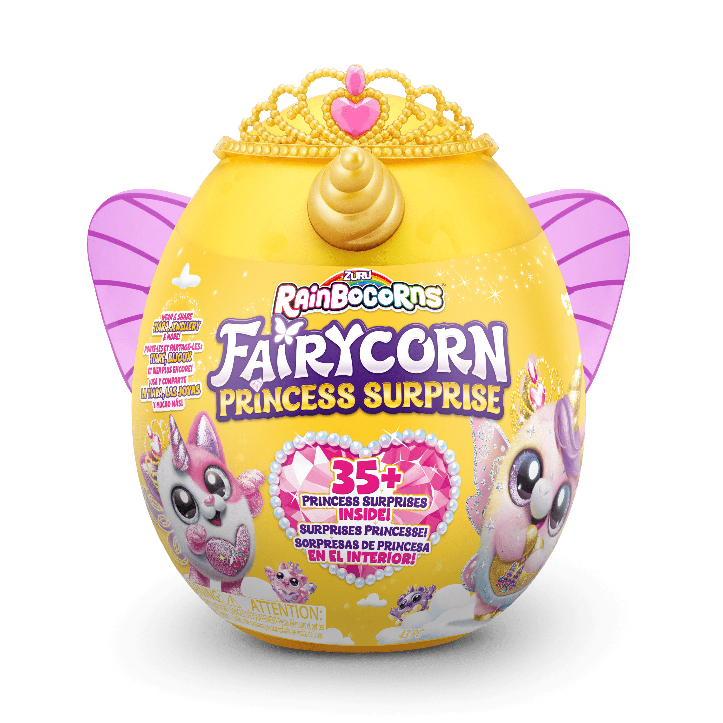 Rainbocorns Fairycorn Princess Surprise (Bunny) by ZURU 11 Collectible  Plush Stuffed Animal, Surprise Egg, Wearable Fairy Wings, Magical Fairy