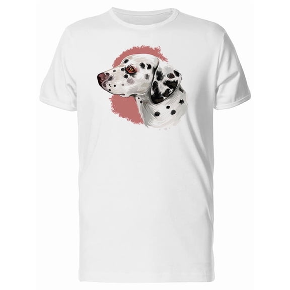 Sideview Dalmatian Head T-Shirt Men -Image by Shutterstock, Male Small