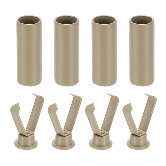 Uxcell Shoelace Tips, 0.79 Inch Fit for Metal Shoe Lace Tips - (4 Pack, Brown)