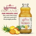 thumbnail image 2 of Lakewood Organics Pure Pineapple Not From Concentrate 100% Juice, Fresh Pressed 32 fl oz., 2 of 7