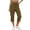 Coffee-01, variant on Yeaiivve Cotton Linen Capri Pants Women Solid Color Straight Leg Capris Drawstring Elastic Waist Summer Casual Cropped Pant with Pockets Khaki,S