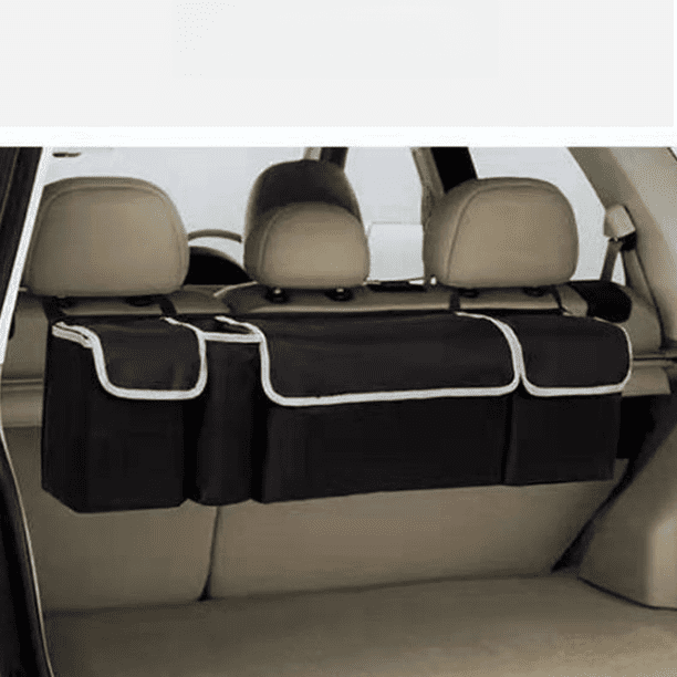 Bolsa de almacenamiento para maletero de coche, bolsa colgante de tela Oxford para respaldo de silla de coche, bolsa de almacenamiento multifuncional para coche