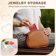 thumbnail image 4 of Bolsa de Joyería de Cuero PU Uxcell, 6Pcs 8 x 8cm - Estuche de Joyería con Botón de Presión, Bolsa de Viaje Pequeña Cuadrada para Embalaje de Aretes, Anillos, Collares (Rosa), 4 of 6