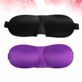 thumbnail image 2 of 2 antifaces para dormir ligeros, cómodos y superajustables, con contorno 3D, para dormir, viajar, trabajar o siestas (morado y negro)., 2 of 7