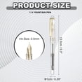 thumbnail image 2 of Uxcell Fountain Pen Medium Nib, Fountain Pen Barrel Handcrafted Pen for Professional Office Journaling Gifts, Transparent White, 2 of 6