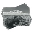 thumbnail image 1 of Ambesonne Grey Place Mats Set of 4, Nostalgic Grand Canyon, Standard Size, Grey, 1 of 6