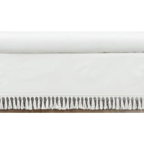 Boho Bohemian White Tassel Dust Ruffle Crib Skirt by Sweet Jojo Designs